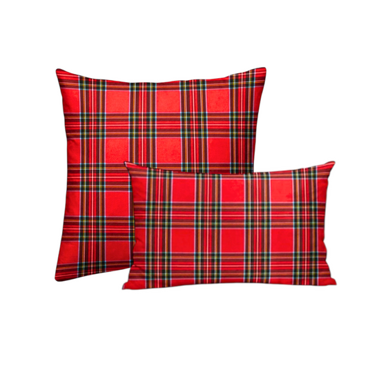 CAPA ALMOFADA XADREZ VELUDO 50X50 - Boémista Store