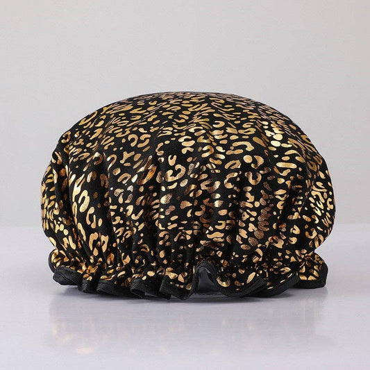 Boémista Store - Touca de cabelo Leopard ouro/preto - - #tag1# - #tag2#