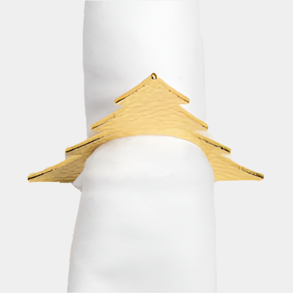 ARGOLA PARA GUARDANAPO ÁRVORE ( PACK DE 4) - Boémista Store