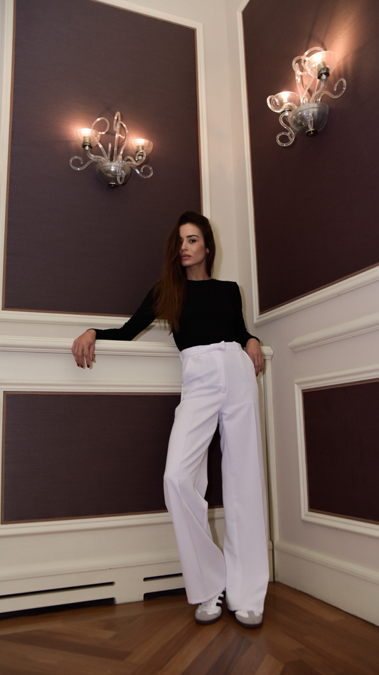 Calças largas com bolsos - Boémista Store