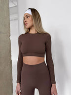 CONJUNTO ACTIVEWEAR CAFÉ XS/S •/ ɴᴇᴡ - Boémista Store