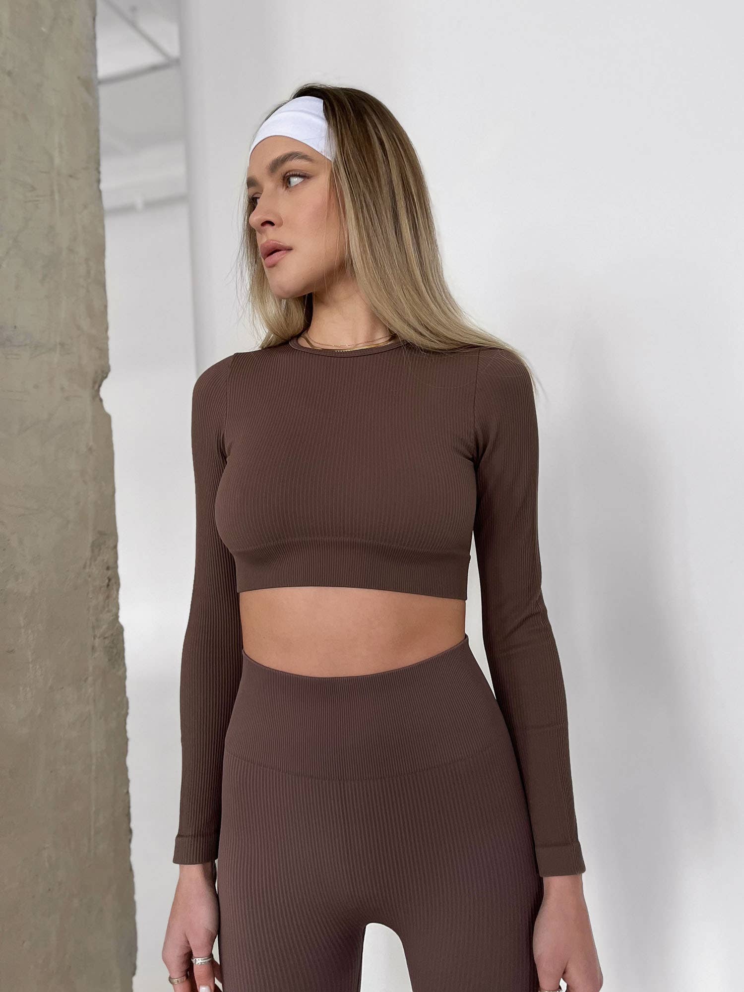 CONJUNTO ACTIVEWEAR CAFÉ XS/S •/ ɴᴇᴡ - Boémista Store