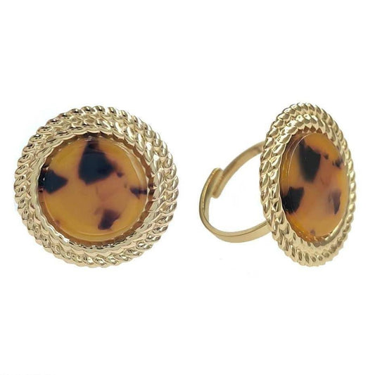 Boémista Store - ANEL REDONDO LEOPARDO -  - #tag1# - #tag2#