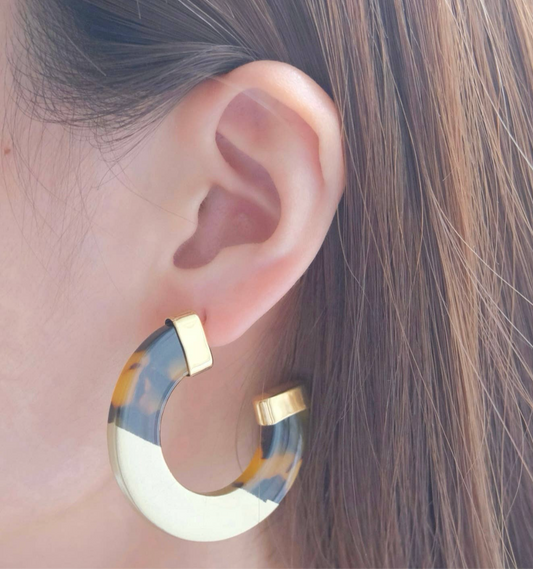 Boémista Store - ARGOLAS ACHATADAS DE RESINA LEOPARDO -  - #tag1# - #tag2#