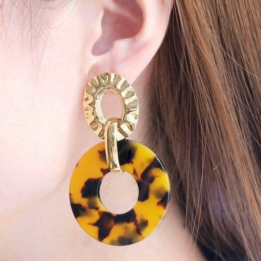 Boémista Store - BRINCOS PENDENTE REDONDOS LEOPARDO -  - #tag1# - #tag2#