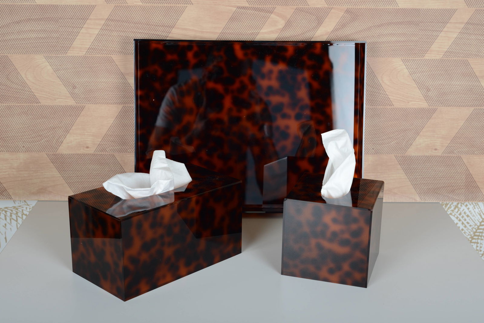 Boémista Store - CAIXA DE TECIDO QUADRADA LEOPARDO 12.6X12.6X12CM -  - #tag1# - #tag2#