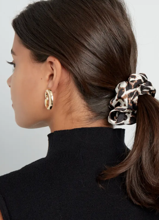 Boémista Store - ELÁSTICO DE CABELO COM PADRÃO LEOPARDO -  - #tag1# - #tag2#