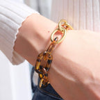 Boémista Store - PULSEIRA DE CORRENTE LEOPARDO -  - #tag1# - #tag2#