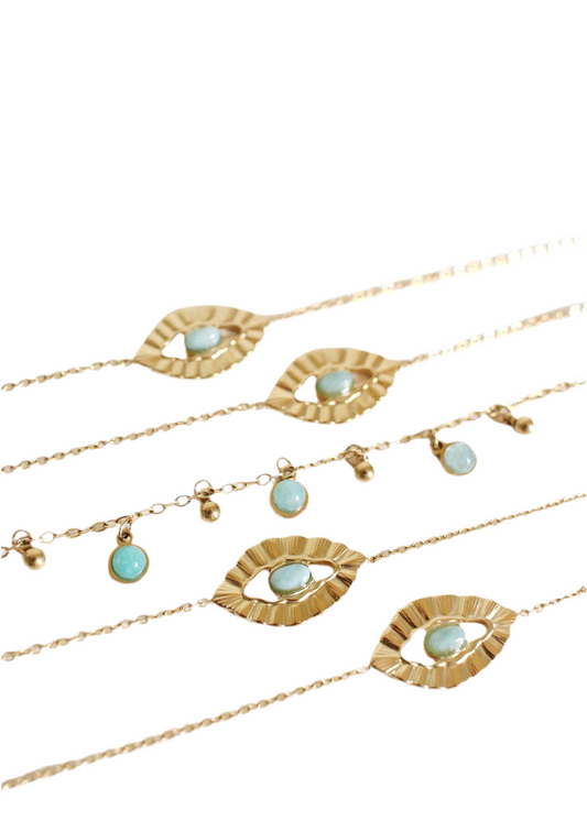 Boémista Store - Pulseira OLHO D’ÁGUA -  - #tag1# - #tag2#