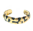Boémista Store - Pulseira Zina em aço inoxidável com efeito leopardo -  - #tag1# - #tag2#